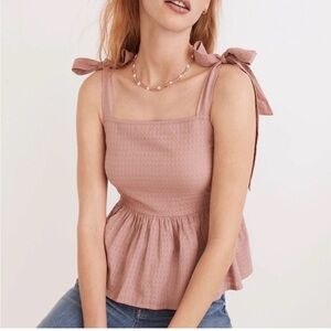 Madewell Rosalie Tie-Strap Top